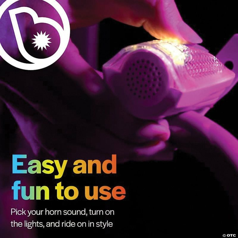 Bikes And Ride-Ons | Horn Brightz Bike Lights & Multi-Sound Horn: Pink Active Play Bikes And Ride-Ons