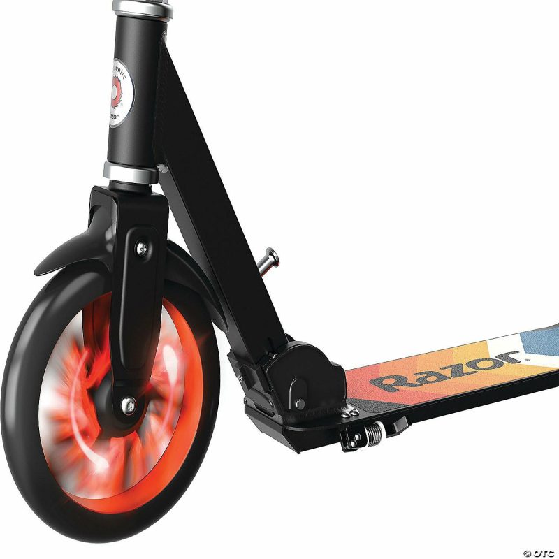 Bikes And Ride-Ons | Razor A5 Lighted Lux Scooter: Orange Active Play Bikes And Ride-Ons