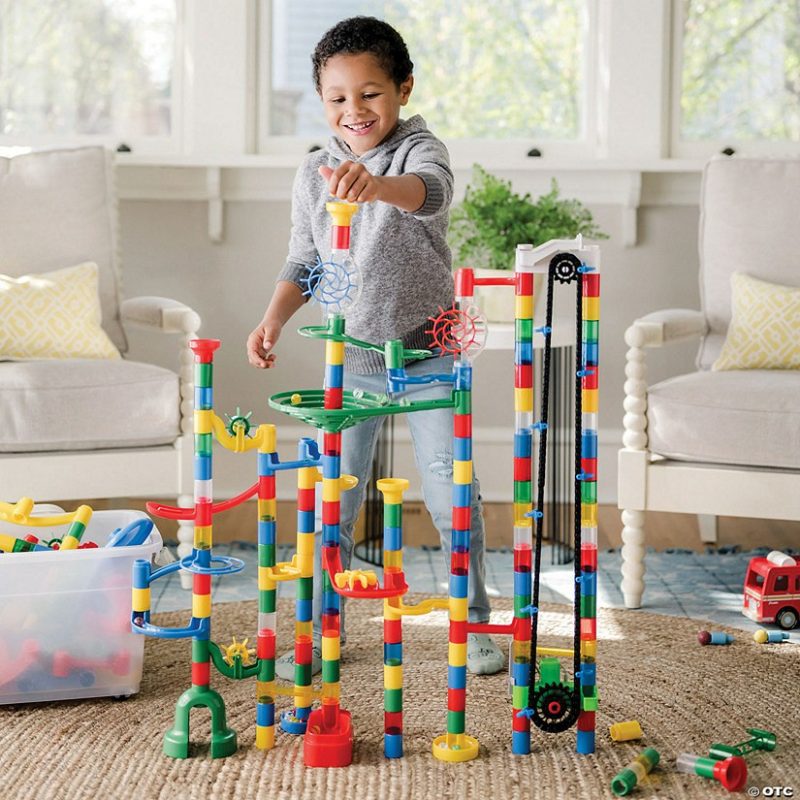 Building Sets & Blocks | 400 Piece Colossal Elevator Marble Run With Storage Bin Building Sets & Blocks Building Sets & Blocks