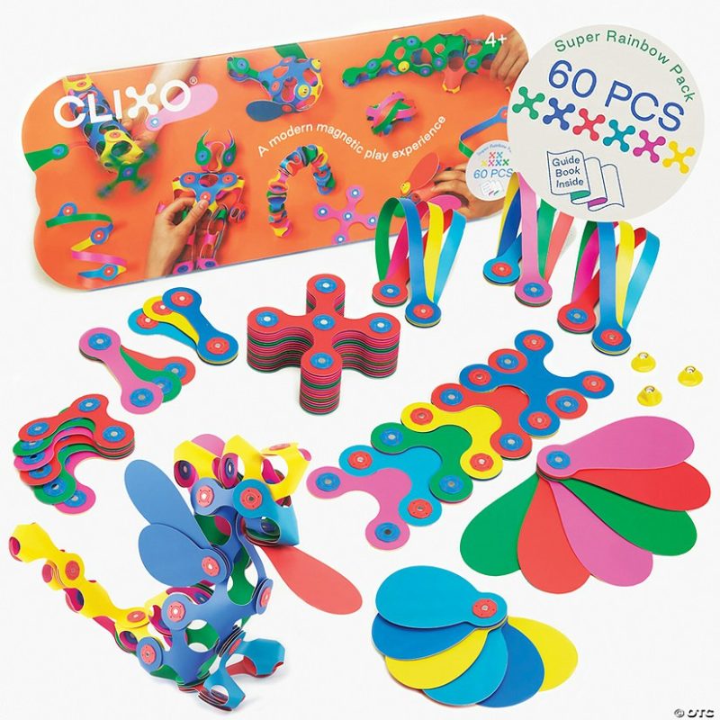 Building Sets & Blocks | Clixo: Super Rainbow Magnetic Building Pack Building Sets & Blocks Building Sets & Blocks