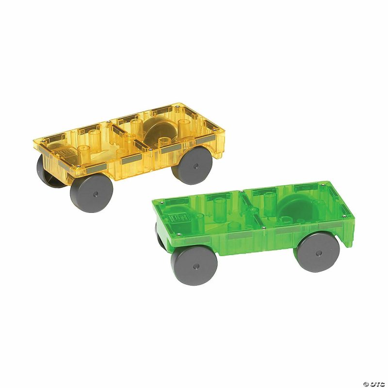 Building Sets & Blocks | Magna-Tiles® Cars – Green & Yellow 2-Piece Magnetic Construction Set, The Original Magnetic Building Brand Building Sets & Blocks Building Sets & Blocks