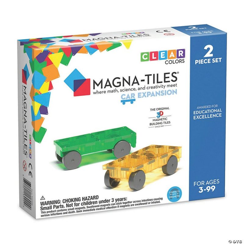 Building Sets & Blocks | Magna-Tiles® Cars – Green & Yellow 2-Piece Magnetic Construction Set, The Original Magnetic Building Brand Building Sets & Blocks Building Sets & Blocks