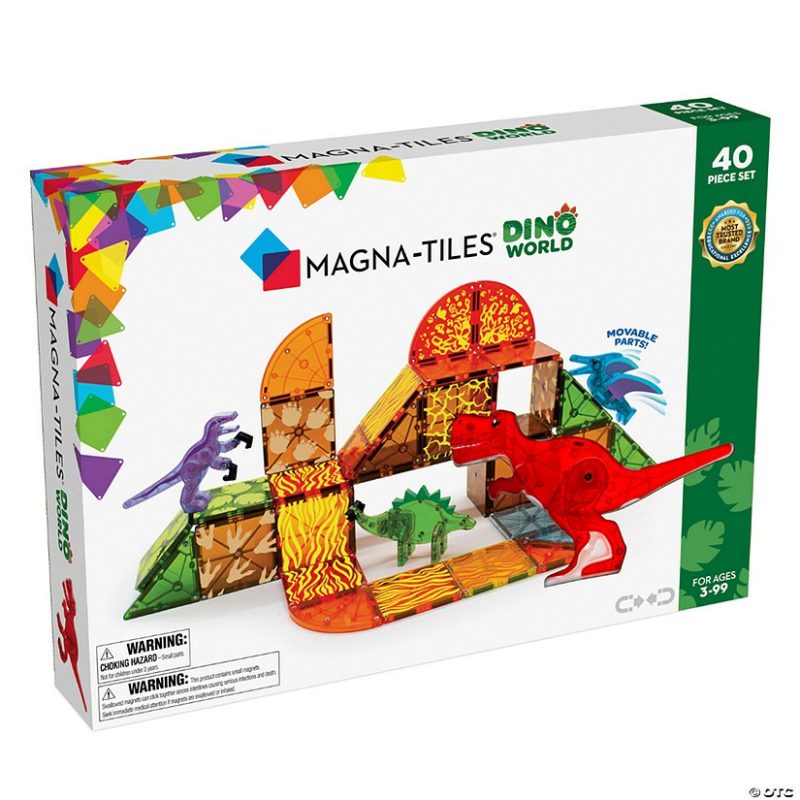 Building Sets & Blocks | Magna-Tiles® Dino World 40-Piece Magnetic Construction Set, The Original Magnetic Building Brand Building Sets & Blocks Building Sets & Blocks