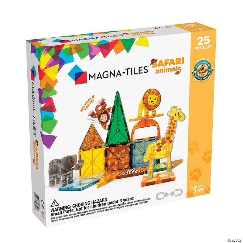 Building Sets & Blocks | Magna-Tiles® Safari Animals 25-Piece Magnetic Construction Set, The Original Magnetic Building Brand Building Sets & Blocks Building Sets & Blocks