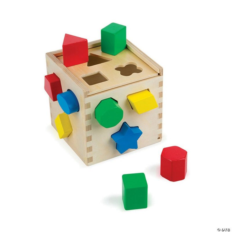 Building Sets & Blocks | Melissa & Doug Shape Sorting Cube Classic Toy Building Sets & Blocks Building Sets & Blocks