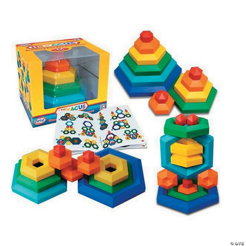 Building Sets & Blocks | Popular Playthings Hexacus® Stacking Set, 12 Pieces Building Sets & Blocks Building Sets & Blocks