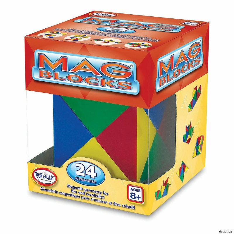 Building Sets & Blocks | Popular Playthings Mag-Blocks® 24-Piece Set Building Sets & Blocks Building Sets & Blocks