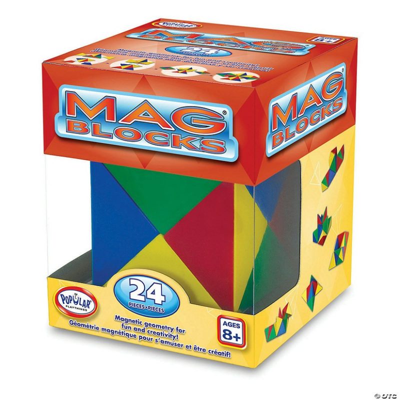 Building Sets & Blocks | Popular Playthings Mag-Blocks® 24-Piece Set Building Sets & Blocks Building Sets & Blocks