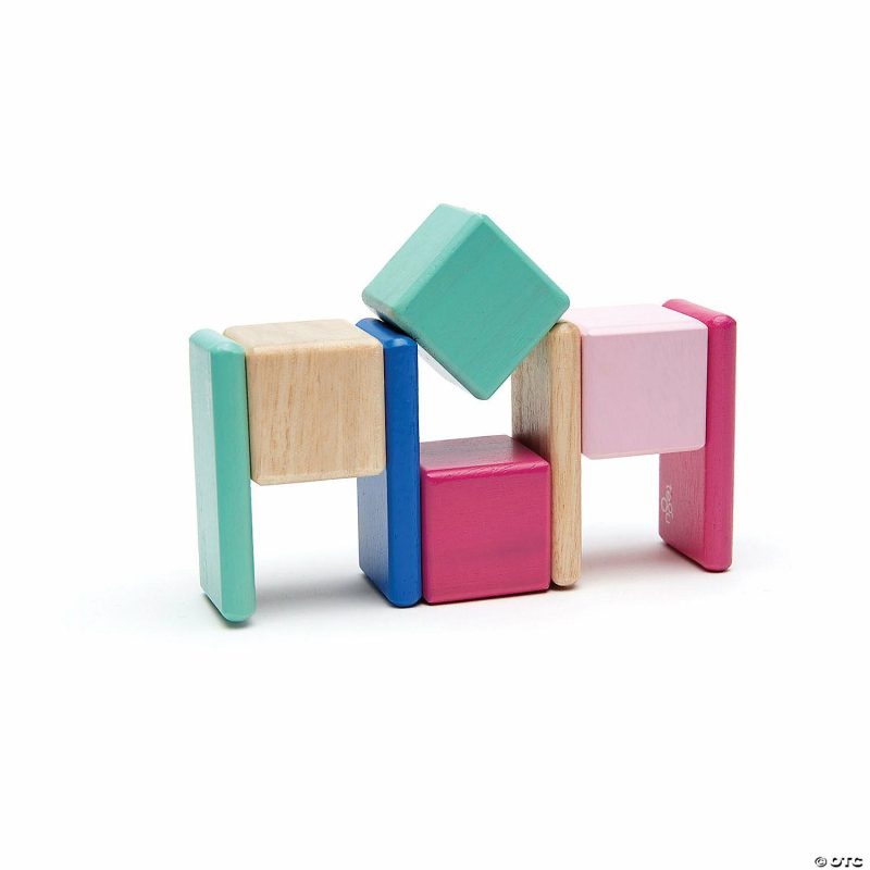 Building Sets & Blocks | Tegu Magnetic Wooden Blocks, 8-Piece Pocket Pouch, Blossom Building Sets & Blocks Building Sets & Blocks