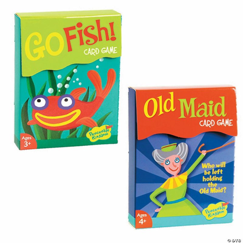 Card Games | Go Fish And Old Maid: Set Of 2 Games Card Games