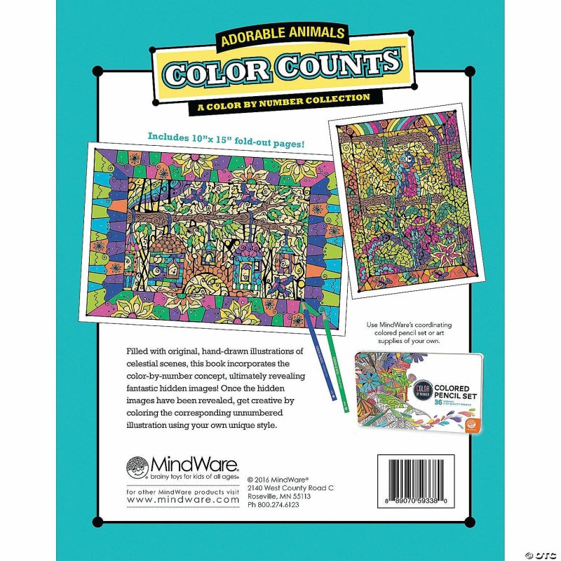 Coloring Books | Color By Number Color Counts: Adorable Animals Coloring Books Coloring Books