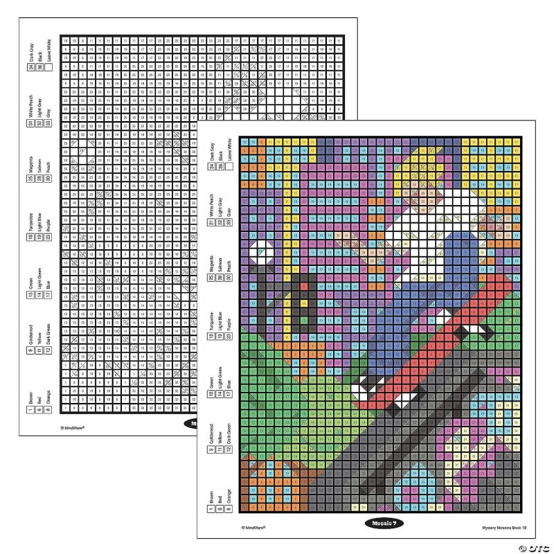 Coloring Books | Color By Number Mystery Mosaics: Coloring Book 19 Coloring Books Coloring Books