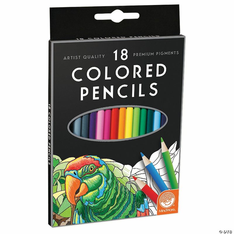 Coloring Books | Mindware’s Colored Pencils: Set Of 18 Coloring Books Coloring Books