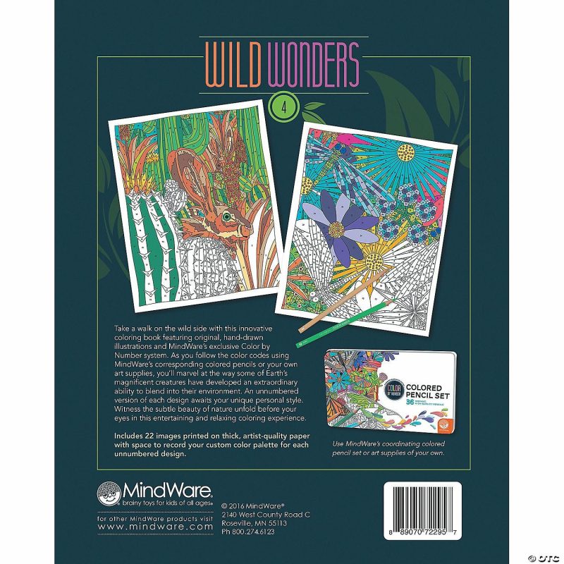 Coloring Books | Wild Wonders Color By Number: Book 4 Coloring Books Coloring Books