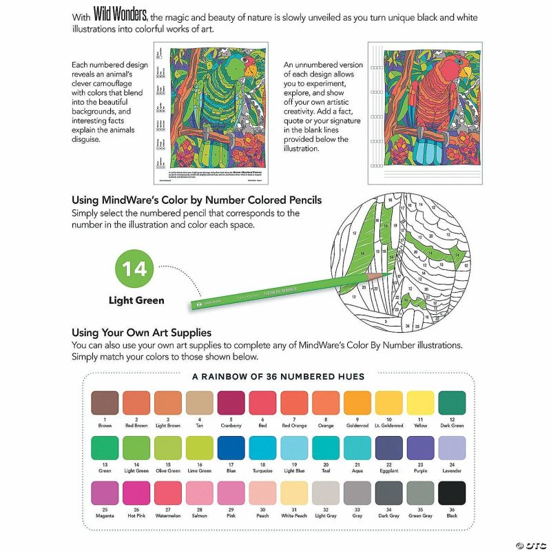 Coloring Books | Wild Wonders Color By Number: Book 4 Coloring Books Coloring Books