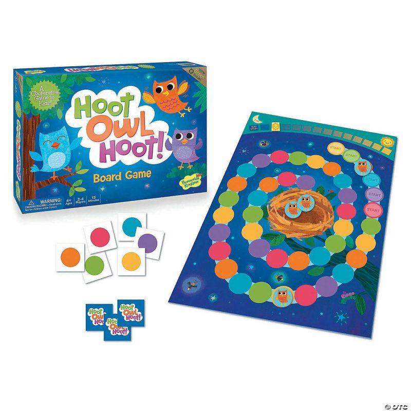 Cooperative Games | Count Your Chickens And Hoot Owl Hoot: Set Of 2 Cooperative Games Cooperative Games