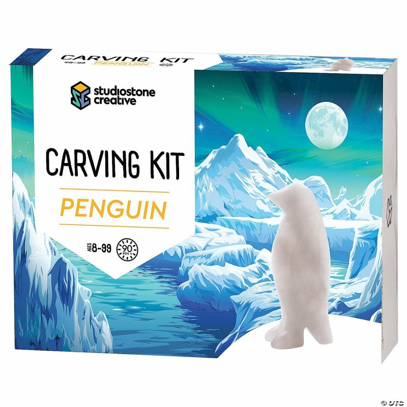 Craft Activities | Alabaster Stone Carving Kit: Penguin Craft Activities Craft Activities