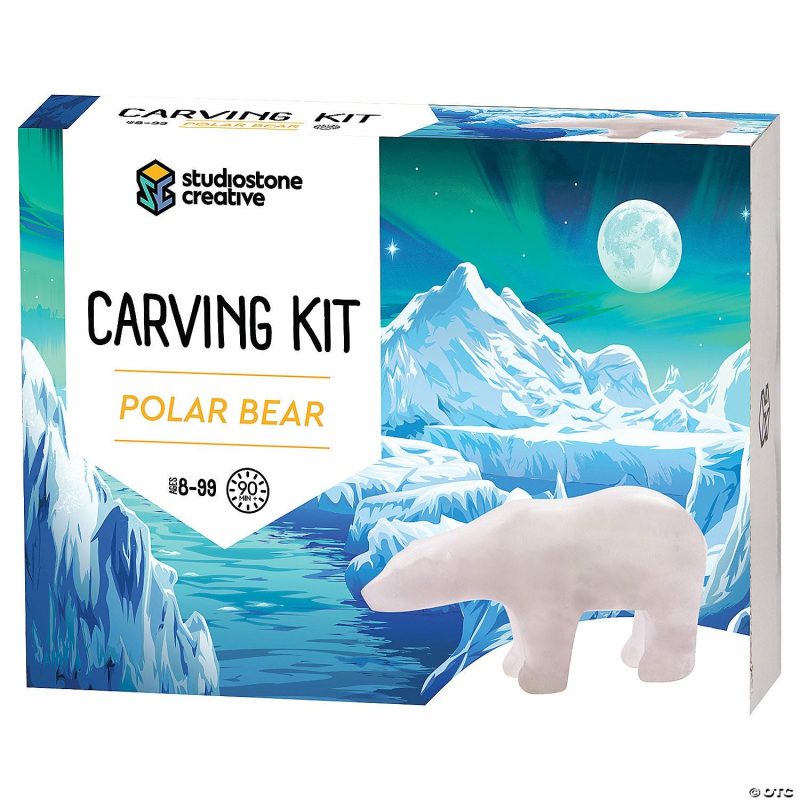 Craft Activities | Alabaster Stone Carving Kit: Polar Bear Craft Activities Craft Activities