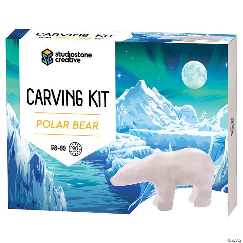 Craft Activities | Alabaster Stone Carving Kit: Polar Bear Craft Activities Craft Activities