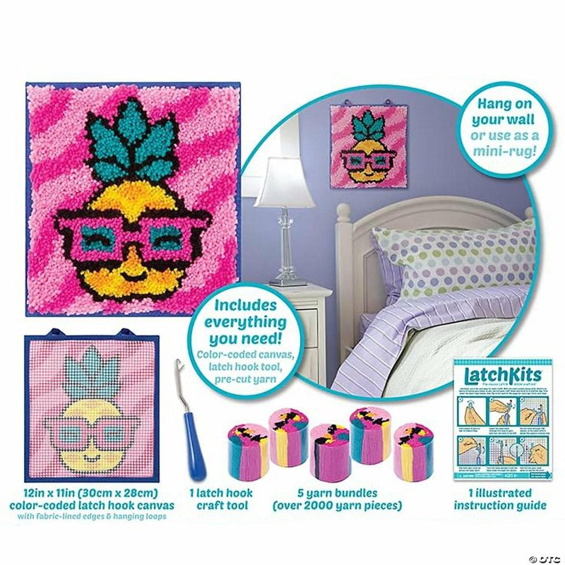 Craft Activities | Latchkits Latch Hook Craft Kit: Pineapple Craft Activities Craft Activities