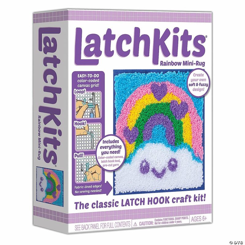 Craft Activities | Latchkits Latch Hook Craft Kit: Rainbow Craft Activities Craft Activities