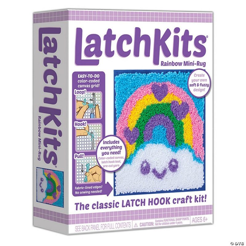 Craft Activities | Latchkits Latch Hook Craft Kit: Rainbow Craft Activities Craft Activities