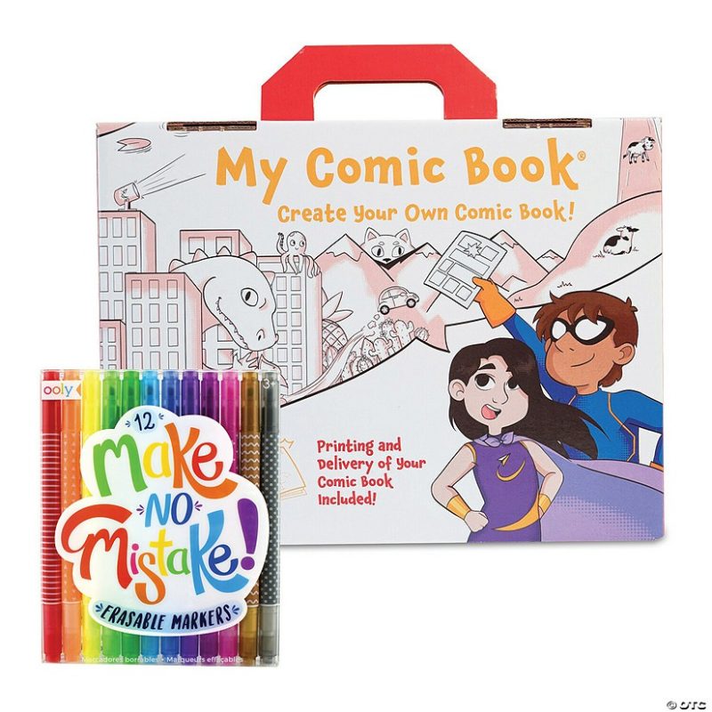 Craft Activities | My Comic Book Book And Make No Mistake Erasable Markers: Set Of 2 Craft Activities Craft Activities