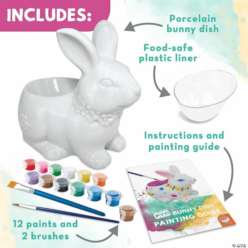 Craft Activities | Paint Your Own Porcelain Bunny Dish Craft Activities Craft Activities