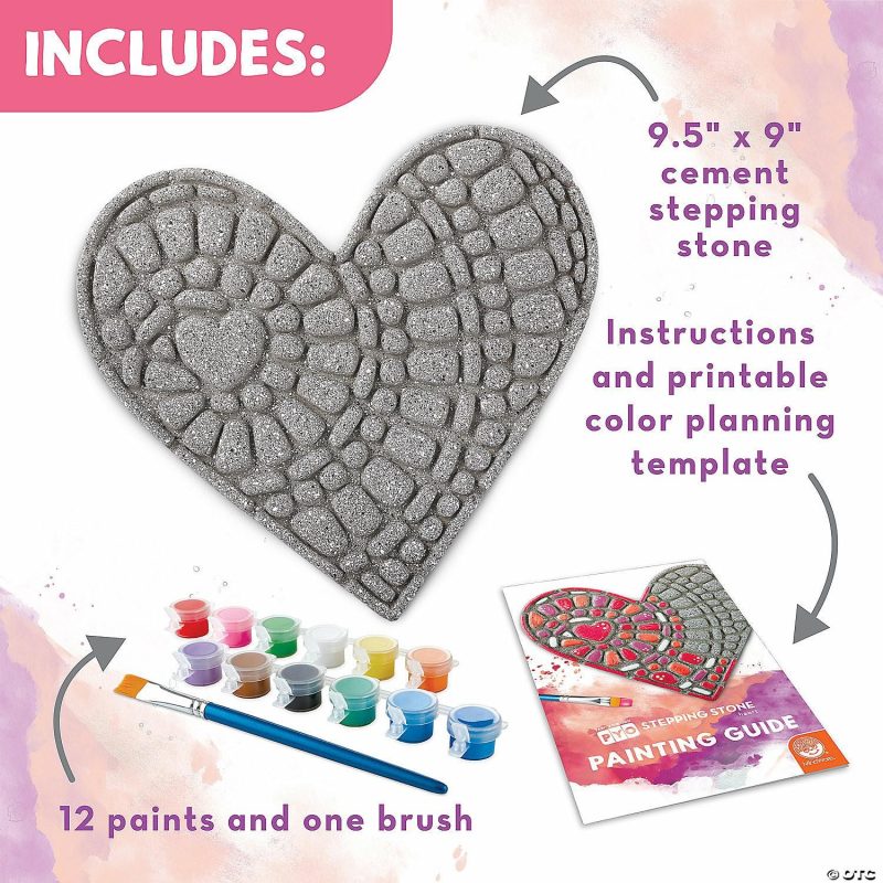 Craft Activities | Paint Your Own Stepping Stone: Heart Craft Activities Craft Activities