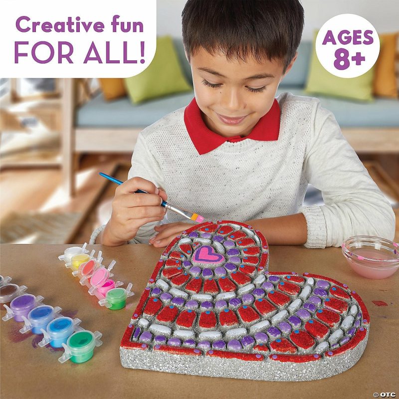 Craft Activities | Paint Your Own Stepping Stone: Heart Craft Activities Craft Activities