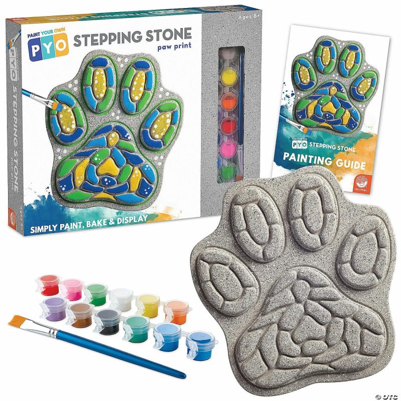 Craft Activities | Paint Your Own Stepping Stone: Paw Print Craft Activities Craft Activities