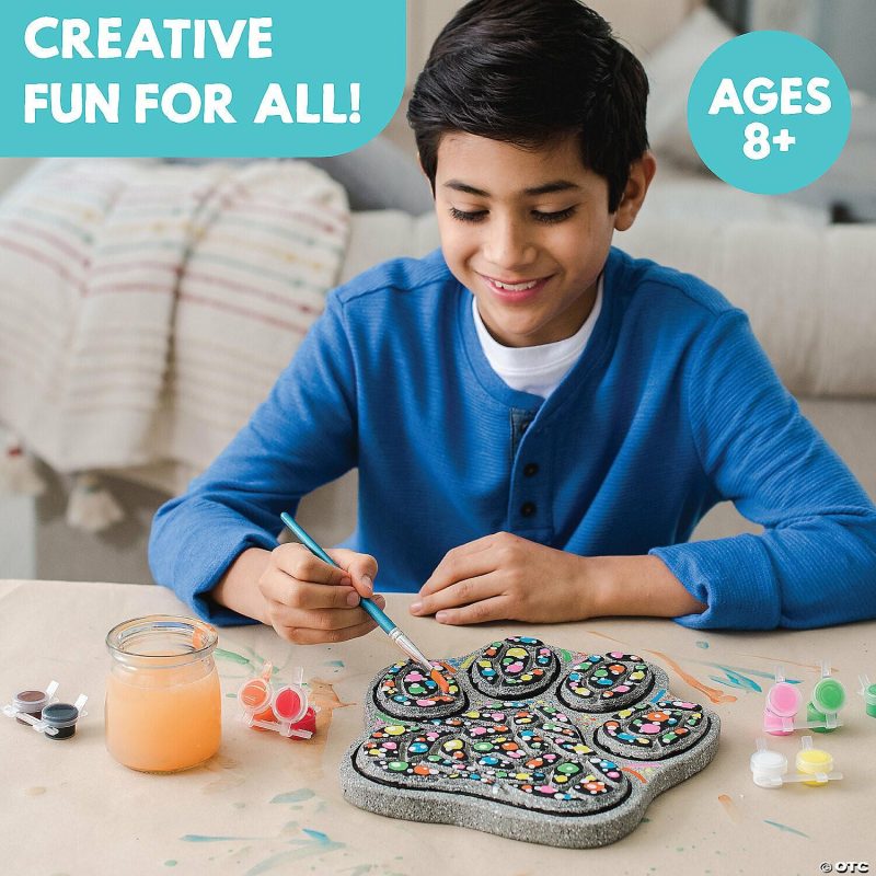 Craft Activities | Paint Your Own Stepping Stone: Paw Print Craft Activities Craft Activities