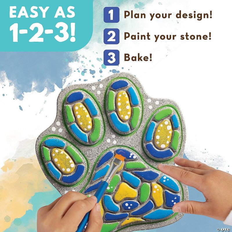 Craft Activities | Paint Your Own Stepping Stone: Paw Print Craft Activities Craft Activities