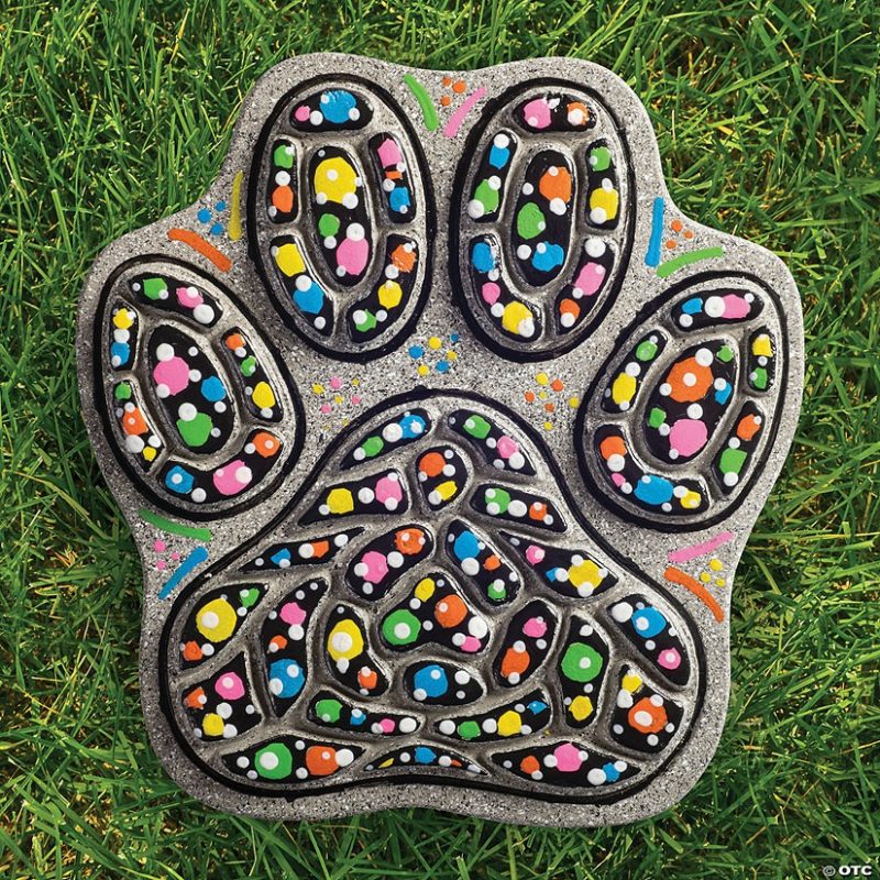 Craft Activities | Paint Your Own Stepping Stone: Paw Print Craft Activities Craft Activities