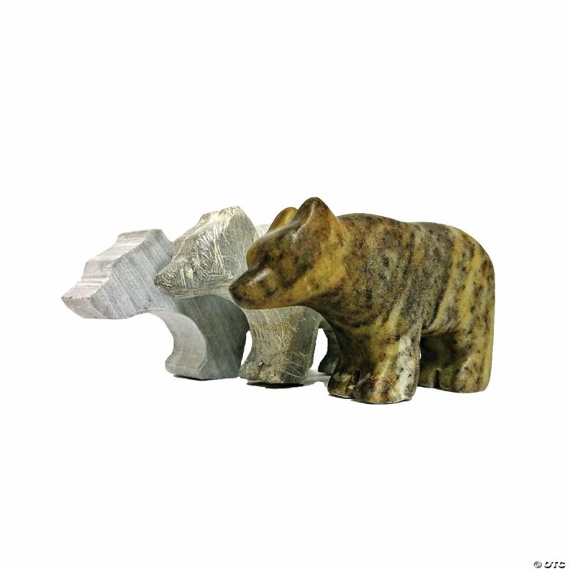 Craft Activities | Soapstone Carving Kits: Bear & Wolf Craft Activities Craft Activities