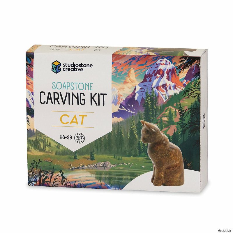 Craft Activities | Soapstone Carving Kits: Cat Craft Activities Craft Activities