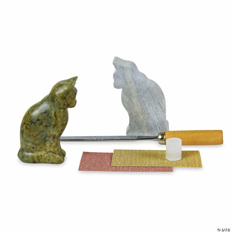 Craft Activities | Soapstone Carving Kits: Cat Craft Activities Craft Activities