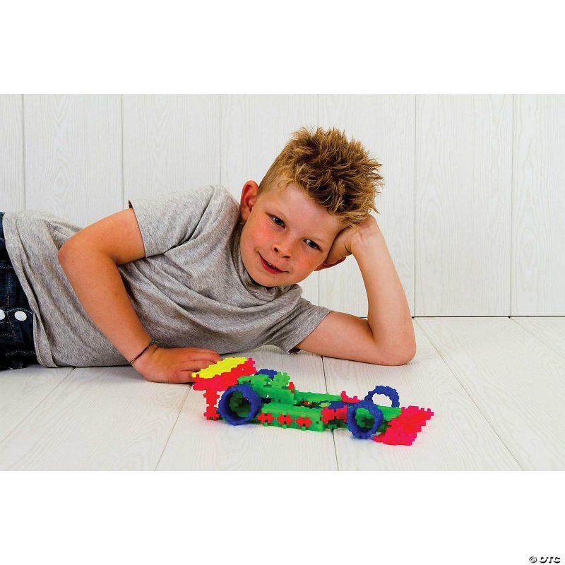 Creative Construction | Bulk 600 Pc. Plus-Plus® Open Play Set, Neon Building Sets Creative Construction