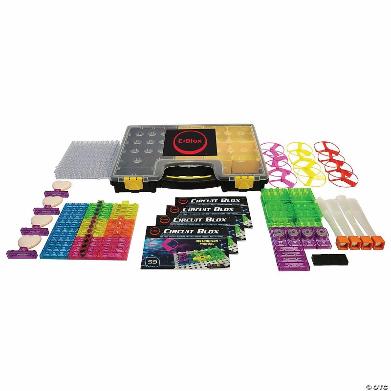 Creative Construction | E-Blox® Circuit Blox™ Class Set, 59 Projects Per Kit, 4 Kits Building Sets Creative Construction