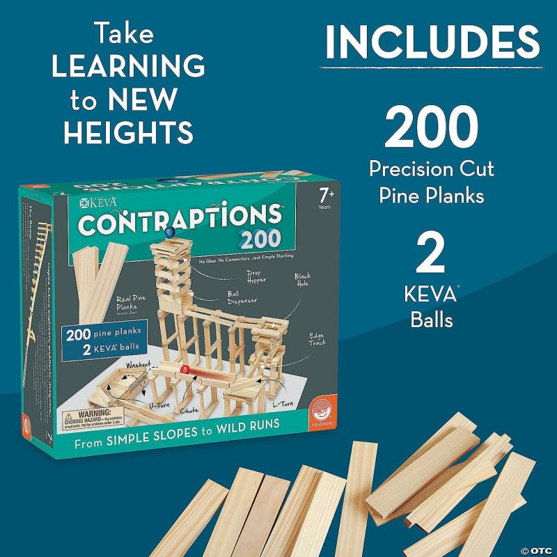 Creative Construction | Keva: Contraptions 200 Plank Set Building Sets Creative Construction