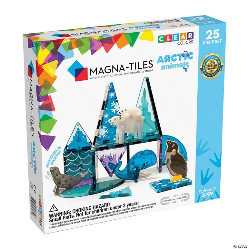 Creative Construction | Magna-Tiles® Arctic Animals 25-Piece Magnetic Construction Set, The Original Magnetic Building Brand Building Sets Creative Construction