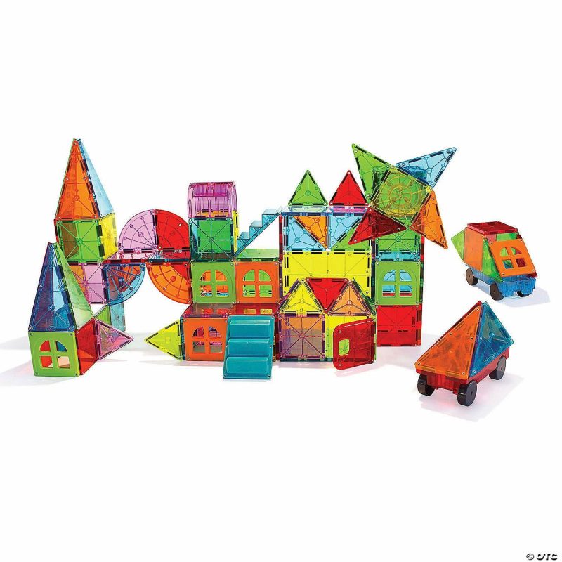 Creative Construction | Magna-Tiles® Metropolis 110-Piece Magnetic Construction Set With Free Storage Bin Building Sets Creative Construction