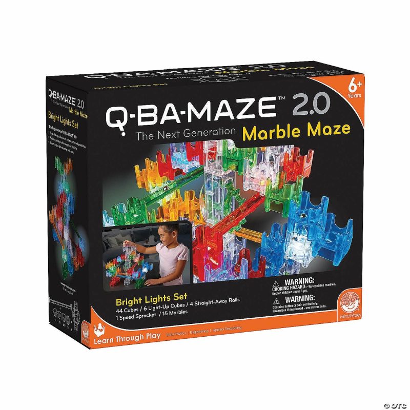 Creative Construction | Q-Ba-Maze 2.0: Bright Lights Set Building Sets Creative Construction