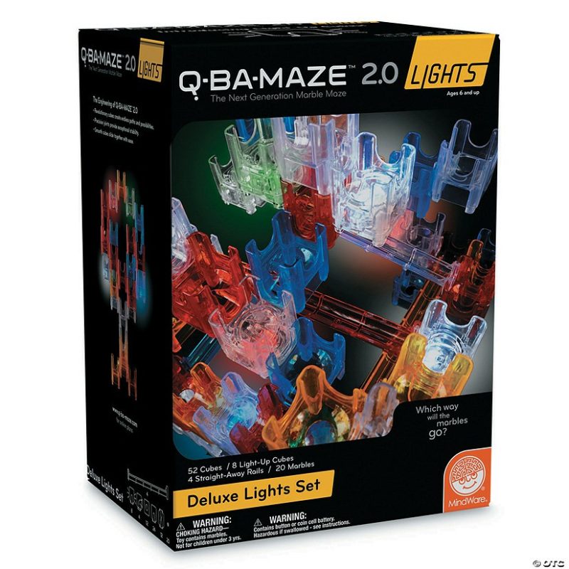 Creative Construction | Q-Ba-Maze 2.0: Deluxe Lights Set Building Sets Creative Construction