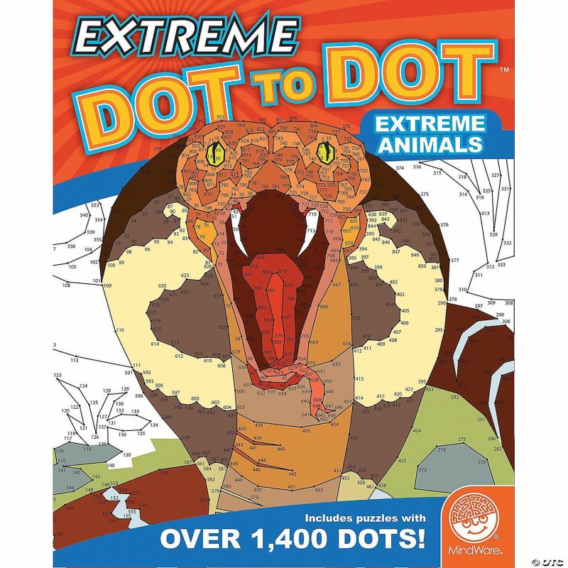 Dot To Dot Books | Extreme Dot To Dot: Extreme Animals Brain Teasers & Puzzles Dot To Dot Books