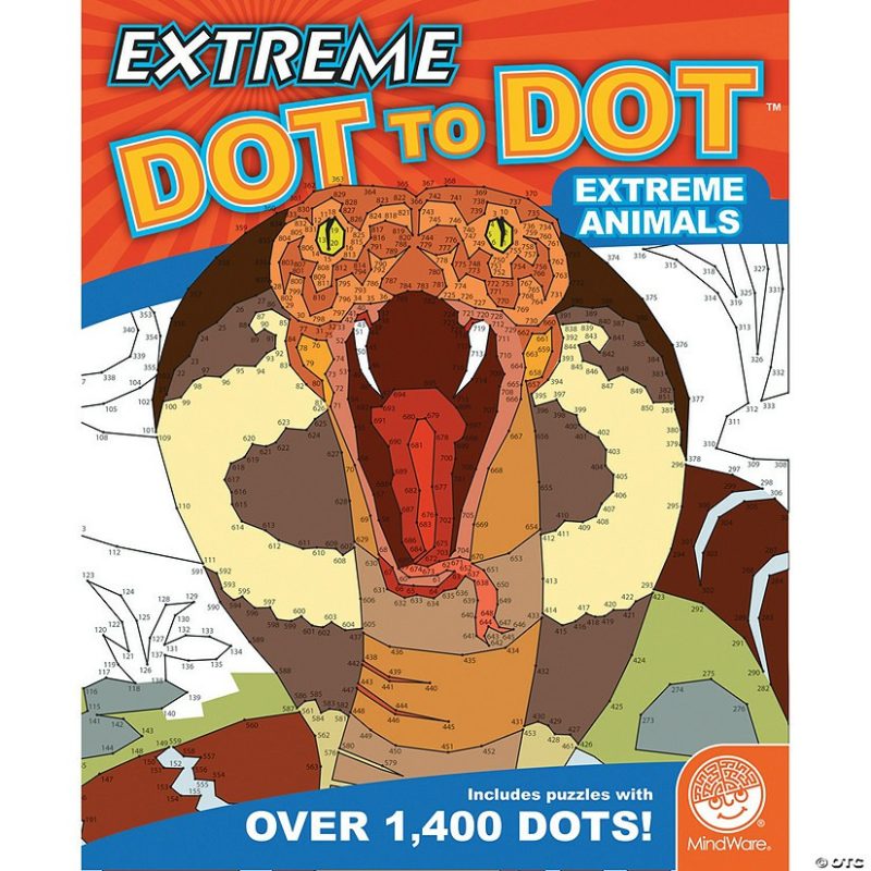 Dot To Dot Books | Extreme Dot To Dot: Extreme Animals Brain Teasers & Puzzles Dot To Dot Books