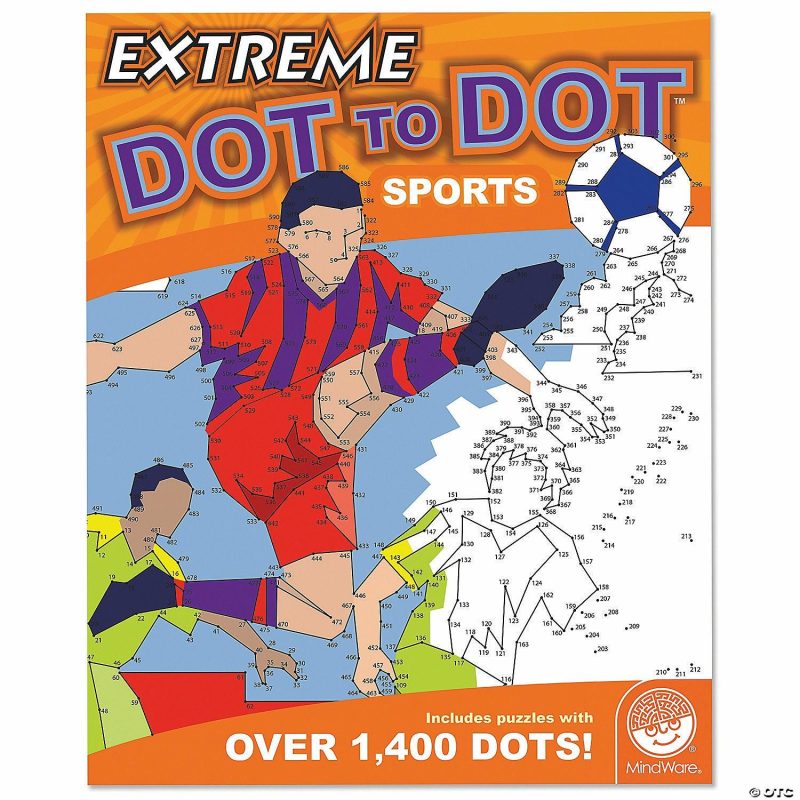 Dot To Dot Books | Extreme Dot To Dot: Sports Brain Teasers & Puzzles Dot To Dot Books