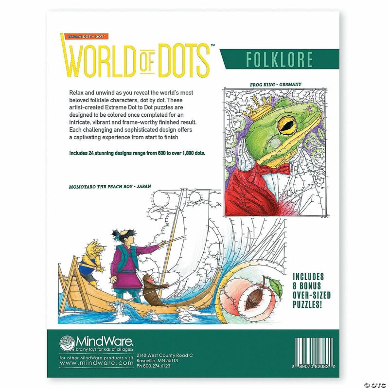 Dot To Dot Books | Extreme Dot To Dot World Of Dots: Folklore Brain Teasers & Puzzles Dot To Dot Books