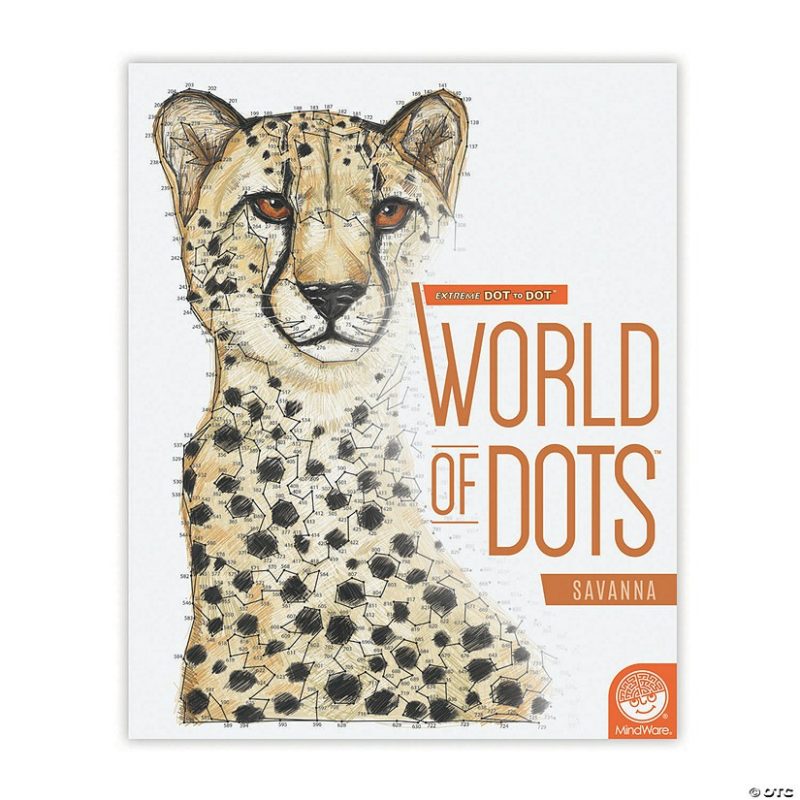 Dot To Dot Books | Extreme Dot To Dot World Of Dots: Savanna Brain Teasers & Puzzles Dot To Dot Books