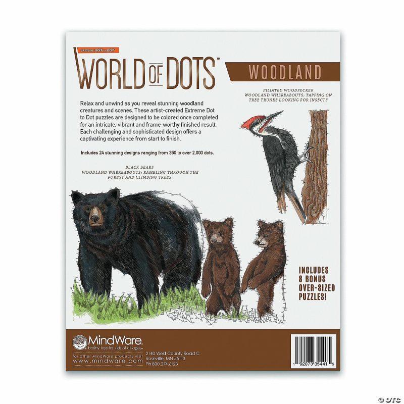 Dot To Dot Books | Extreme Dot To Dot: World Of Dots Woodland Brain Teasers & Puzzles Dot To Dot Books